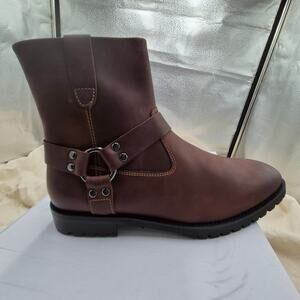 NEW ALDO Brewster Leather Ankle Boots Bordo Men's size 10.5